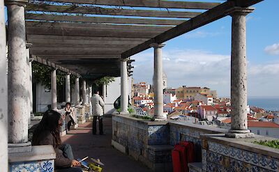 Beautiful view from a balcony in Alfama, Lisbon, Portugal. Konstantios Dafalias@Flickr