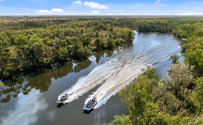 Airboats on Sweets Lagoon, Darwin, Australia. CC:Top End Safari Camp