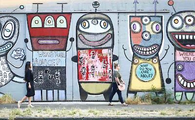 Funky murals on the walls of Portland, Oregon, USA. CC: Lost Plate