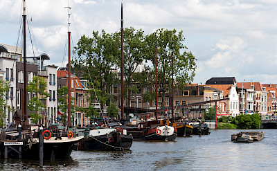 Harbor in Leiden, South Holland, the Netherlands. Photo via Flickr:qiou87