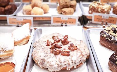 Donuts on display in Portland, Oregon, USA. CC: Lost Plate