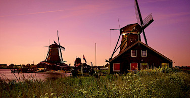 Biking through the Zaanse Schans, Zaandam, the Netherlands. Flickr:Moyan Brenn