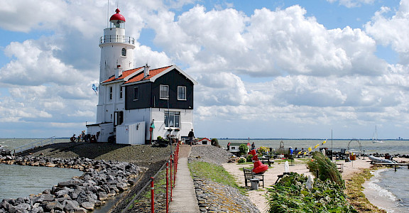 Lighthouse in Marken, North Holland, the Netherlands. CC:Rob Koster
