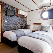 twin cabin - The Princesse Royal (Formerly the Magnifique) | Bike & Boat Tours