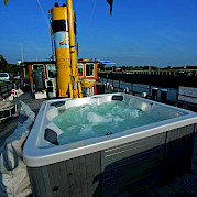 Hot Tub - The Princesse Royal (Formerly the Magnifique) | Bike & Boat Tours