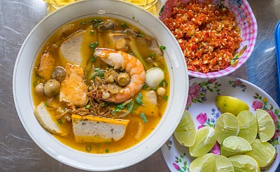 Seafood Noodle Soup at Lunch Lady, Ho Chi Minh City, Vietnam. Flickr:Marco Verch Professional