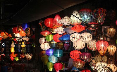 Lanterns at night, Hoi An, Vietnam. Unsplash:K O