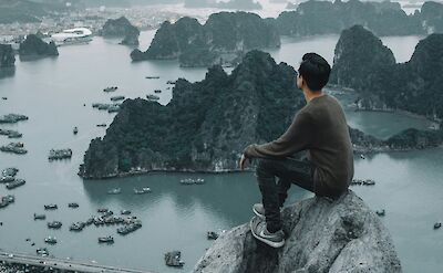 Looking out over Ha Long Bay, Vietnam. Unsplash:Alex Azabache