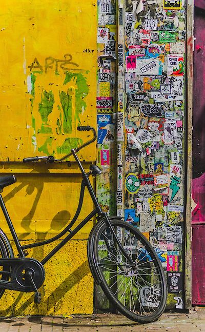 Amsterdam wall stickers. Unsplash: Shane Rounce