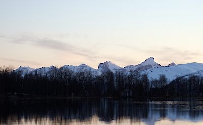 Mountains in Prestvannet, Norway. Flickr: Harald Groven