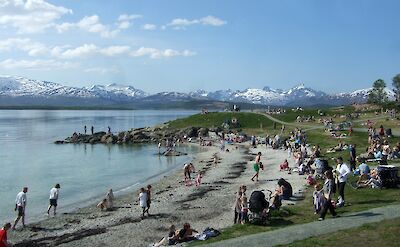 Tromso southern beach - Telgrafbukta. Flickr: Harald Groven