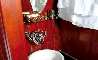 Cabin Bathroom - Vietnamese Junks | Bike & Boat Tours