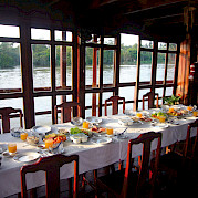 Dining Area - Vietnamese Junks | Bike & Boat Tours