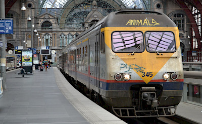 Train station in Antwerp, Belgium. Flickr:Louise Speret