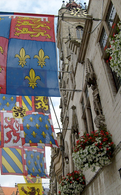 Flags of Dendermonde in East Flanders, Belgium. Flickr:Taco Witte