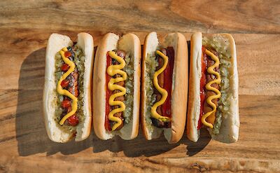 Hot dogs of New York , USA. Unsplash: Ball Park Brand