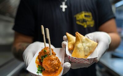 Meatballs and samosas, Brooklyn, New York City, New York, USA. Jermaine Ee@Unsplash
