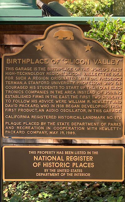 Hewlett-Packard Garage Museum, Silicon Valley, California. Flickr:Arild Finne Nybo