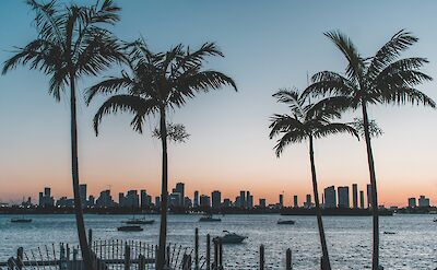 Miami Beach at sunset, Florida. Unsplash: Deny Skostyuchenko