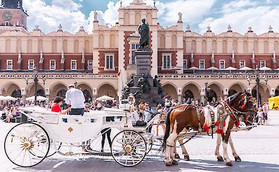 Horse and Carriage in Krakow, Poland. Unsplash: Katarzyna Pracuch