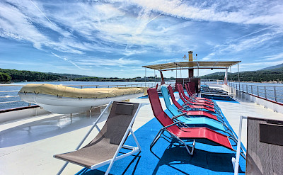 Lounge deck | Andela Lora - Croatia Bike Boat Tours
