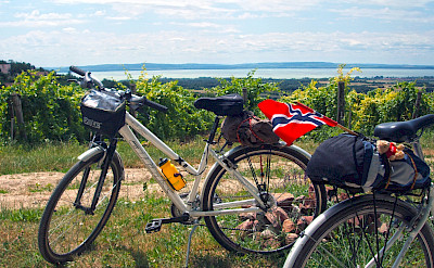 Bike Tour on Lake Balaton in Hungary.