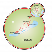 Bike & Wine in Hungary Map