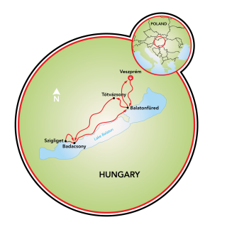 Bike and Wine in Hungary Map