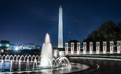 Washington Monument at night, Washington DC, USA. Unsplash: Jared Short