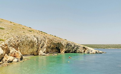 Swimming in the sea, Cres, Croatia. Unsplash@Emtisquare Studio