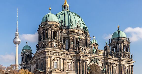 Berlin Cathedral and TV Tower, Berlin, Germany. Unsplash: Christian Ladewig