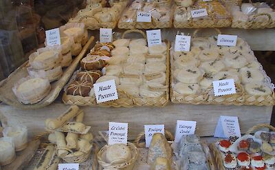 Cheeses in Provence, France.
