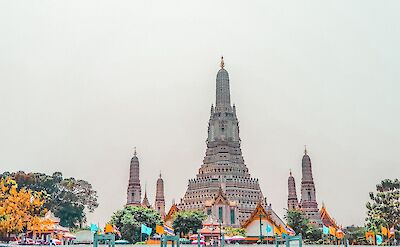 Full elegance of the Wat Arun Temple, Bangkok, Thailand. Unsplash: Rey Melvin Caraan