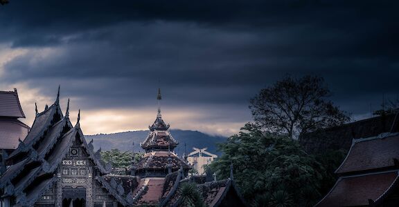 Chiang Mai under dark skies, Chiang Mai, Thailand. Unsplash: matt mu