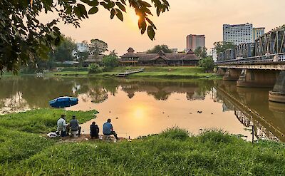 Sunset on the river, Chiang Mai, Thailand. Peter Borter@Unsplash