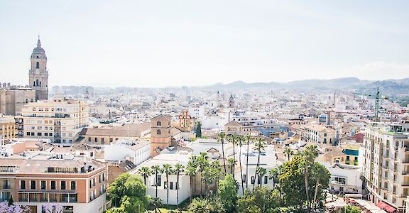 City Skyline on a bright sunny day, Malaga, Spain. Unsplash: Tabea Schimpf