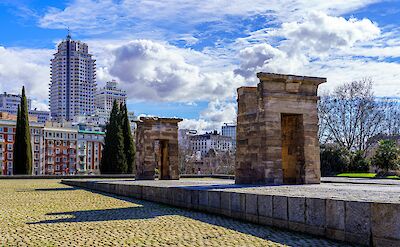 Temple of Debod, Madrid, Spain. Unsplash: Esteban Palacios Blanco