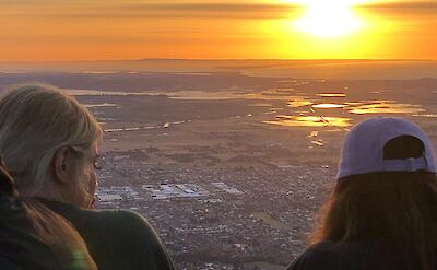 Watching the sun rise over Geelong, Australia. CC: Liberty Balloon Flights