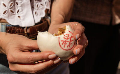 Stuffed bao buns in Soho, London, England. CC: Eating Europe