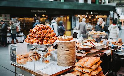 Bakery stall, Borough Market, London, England. Bruno Martins@Unsplash