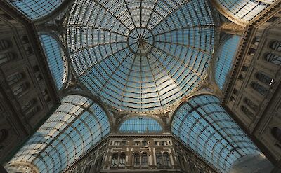 Cupola of Galleria Umberto I, Naples, Italy. Unsplash:Khamkeo