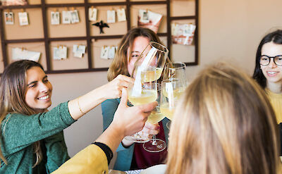 A toast with friends in Porto, Portugal. CC: Eating Europe