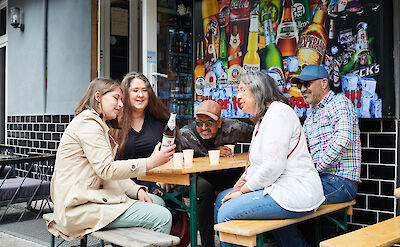 Discussing beer in Berlin, Germany. CC: Eating Europe
