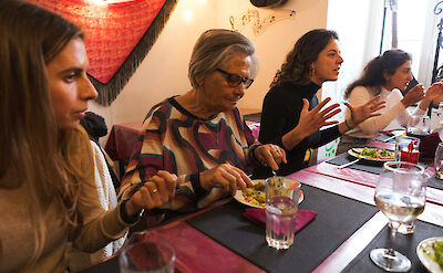 Trying local food in Lisbon, Portugal. CC: Eating Europe