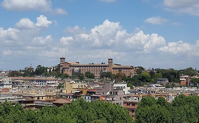 View of Sant'Anselmo from Monte Testaccio, Rome, Italy. Flickr: Jamie Heath