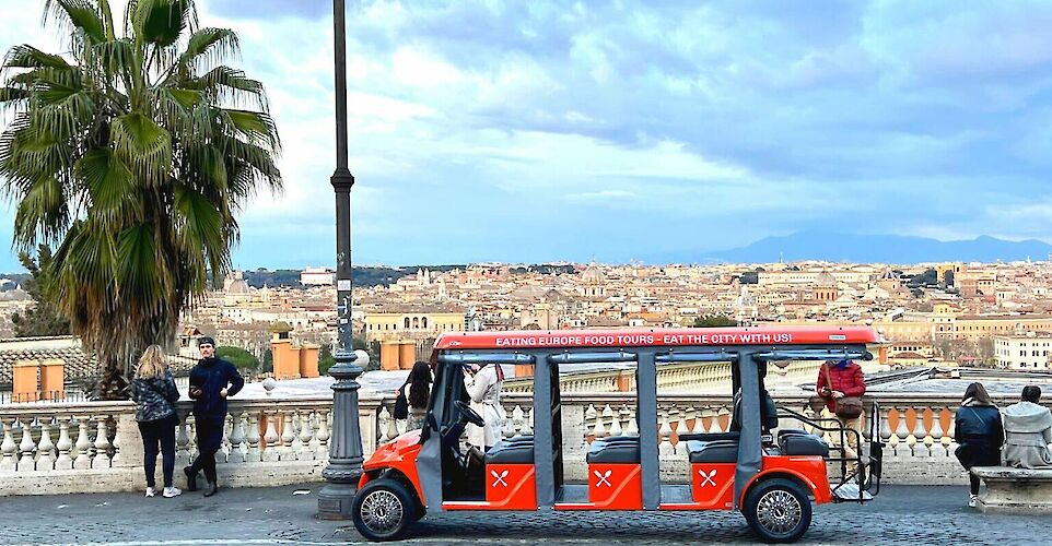 Premium golf cart ride, Rome, Italy.