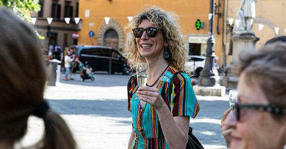Tasting Tuscan wines, Florence.