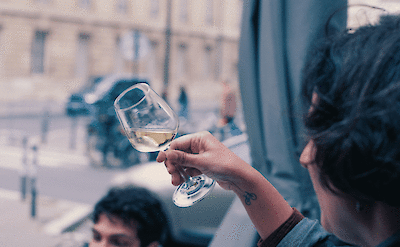 Wine tasting, Paris, France.