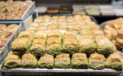 Baklava with pistachios, Istanbul.