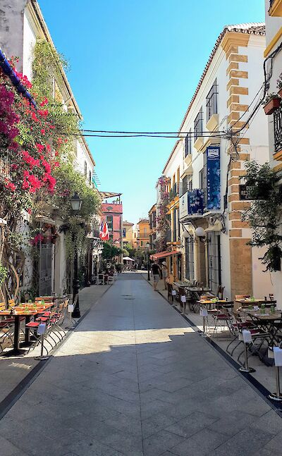 A charming street in Marbella's historic center. pixabay:laguilera